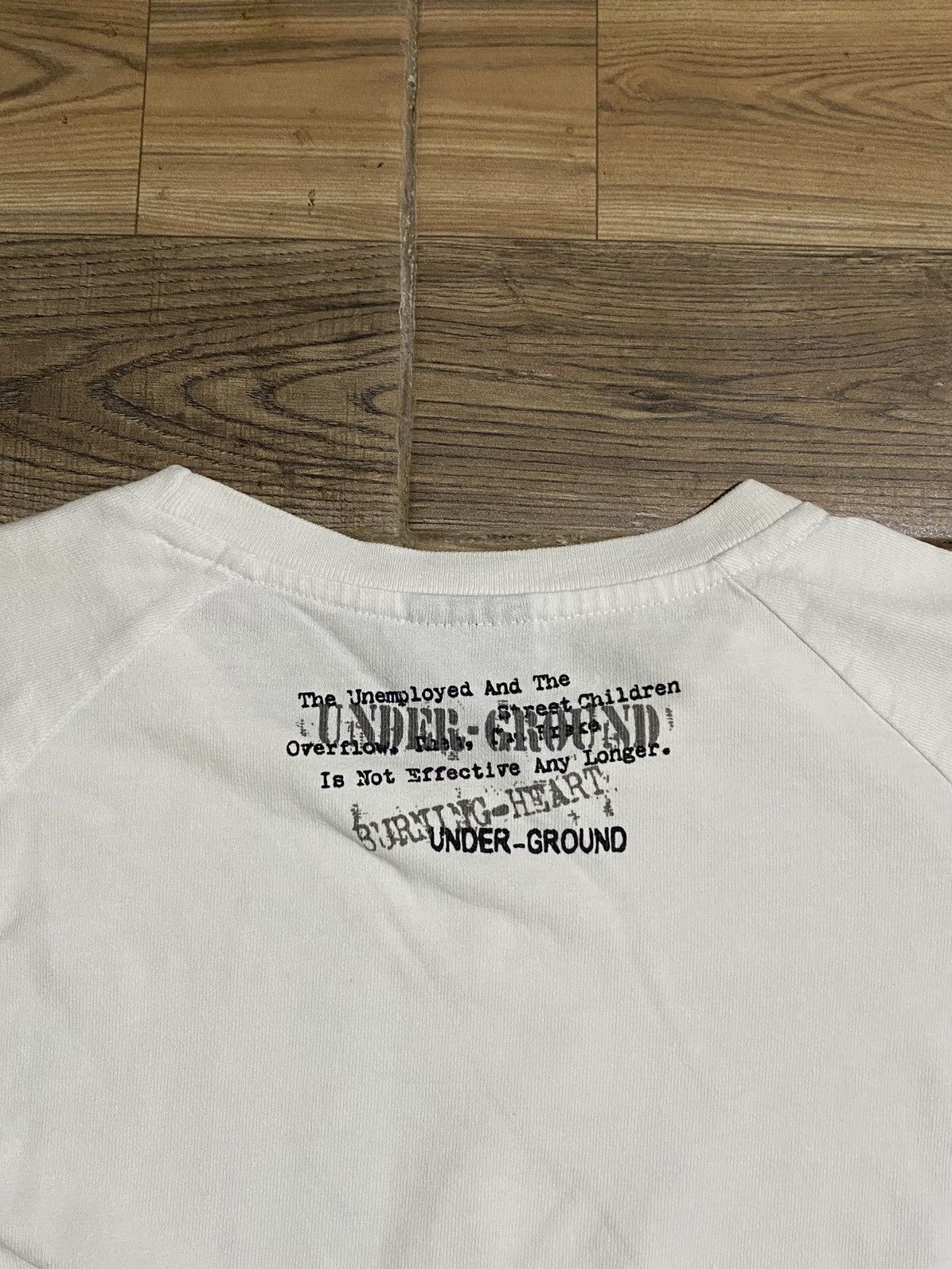 Japanese Brand × Vintage UNDERGROUND SKULL BEAUMERE RAGLAN TEE Size US M / EU 48-50 / 2 - 5 Thumbnail
