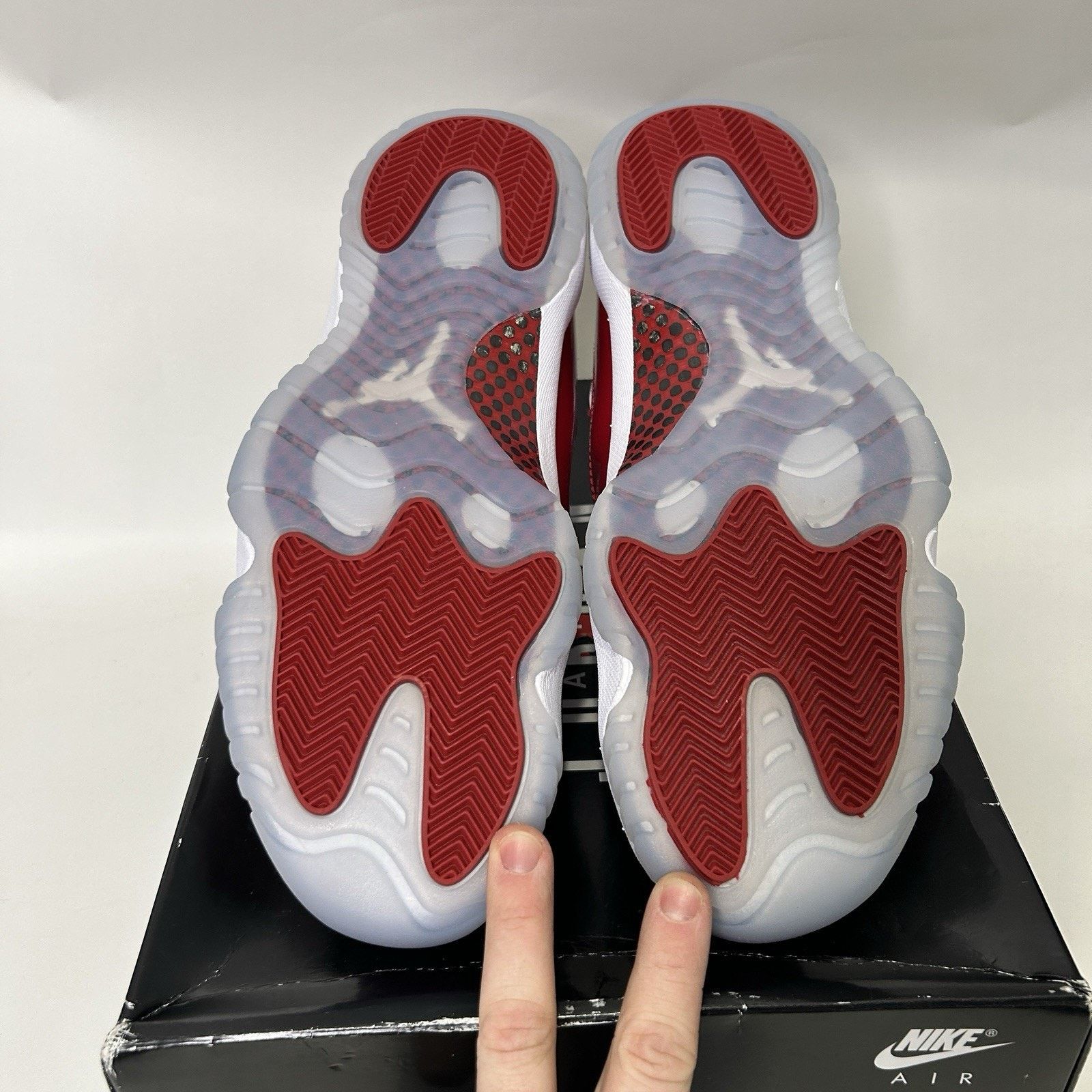 Jordan Brand Nike Air Jordan 11 High Retro “Cherry/Varsity Red White” Size US 12 / EU 45 - 5 Thumbnail