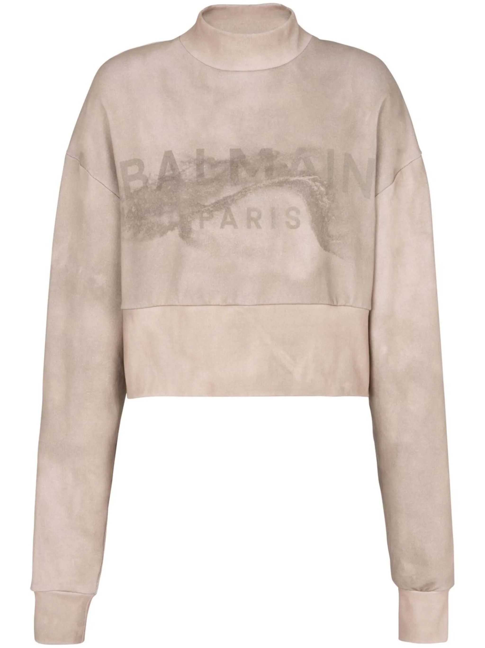 Balmain o1y0625 Sweatshirt in Beige Size XS / US 0-2 / IT 36-38 - 1 Thumbnail