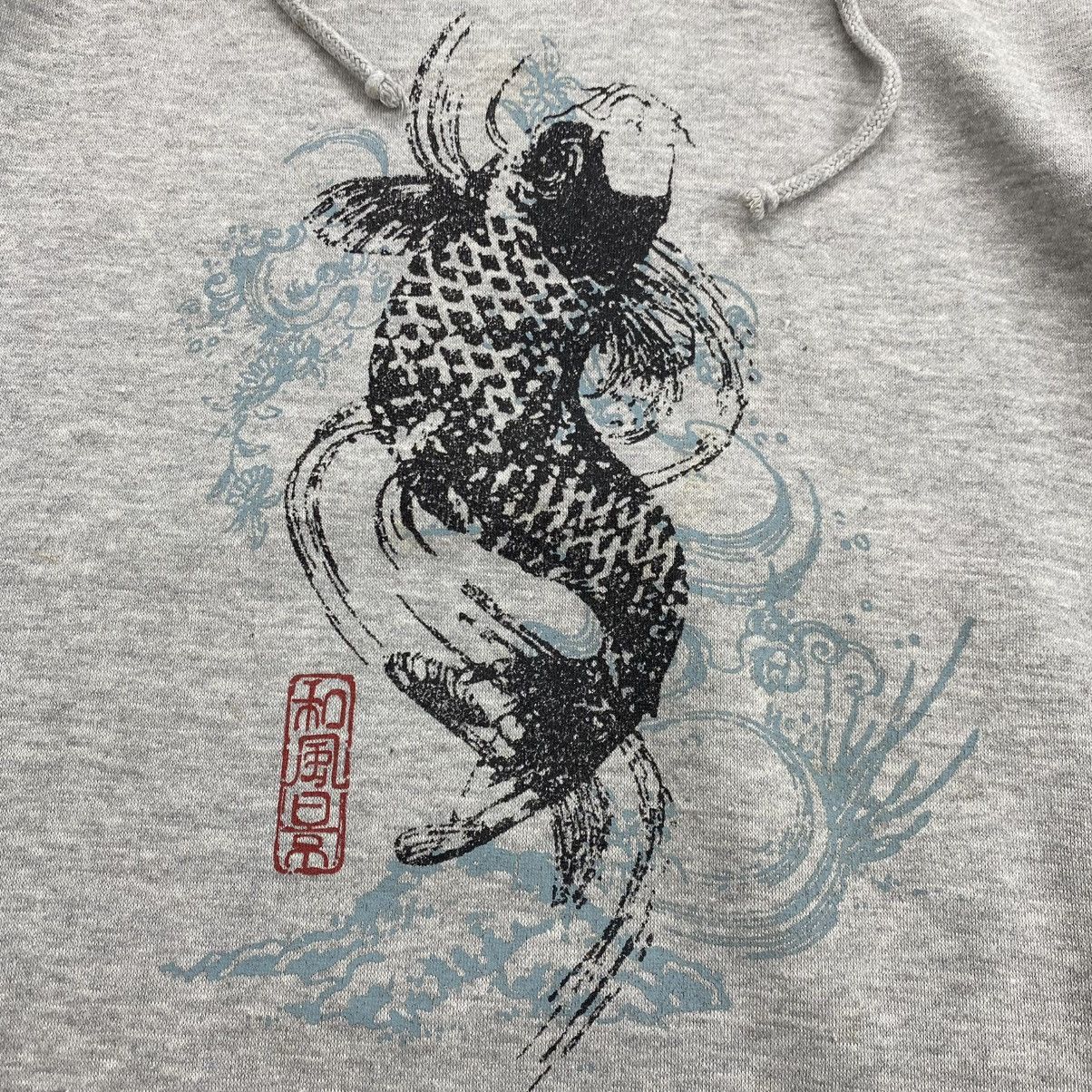 Japanese Brand 2000s Bullet Noise Koi Kmrii Lgb Goa Ifsixwasnine Fur Hoodie Size US L / EU 52-54 / 3 - 3 Thumbnail
