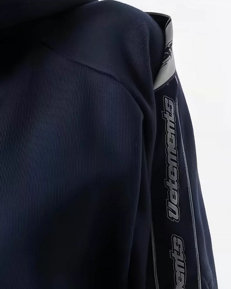Vetements Vetements Navy Blue Ribbon Design Hoodie Oversize S Size Size US S / EU 44-46 / 1 - 5 Thumbnail