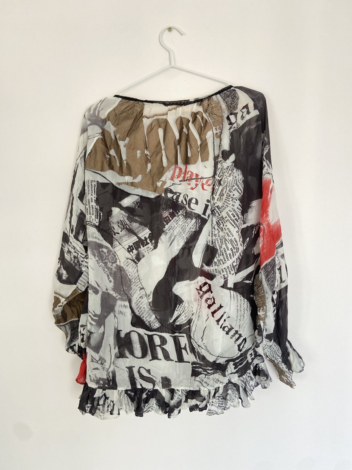 John Galliano Galliano Vintage Silk Multicoloured Blouse Size S / US 4 / IT 40 - 6 Thumbnail