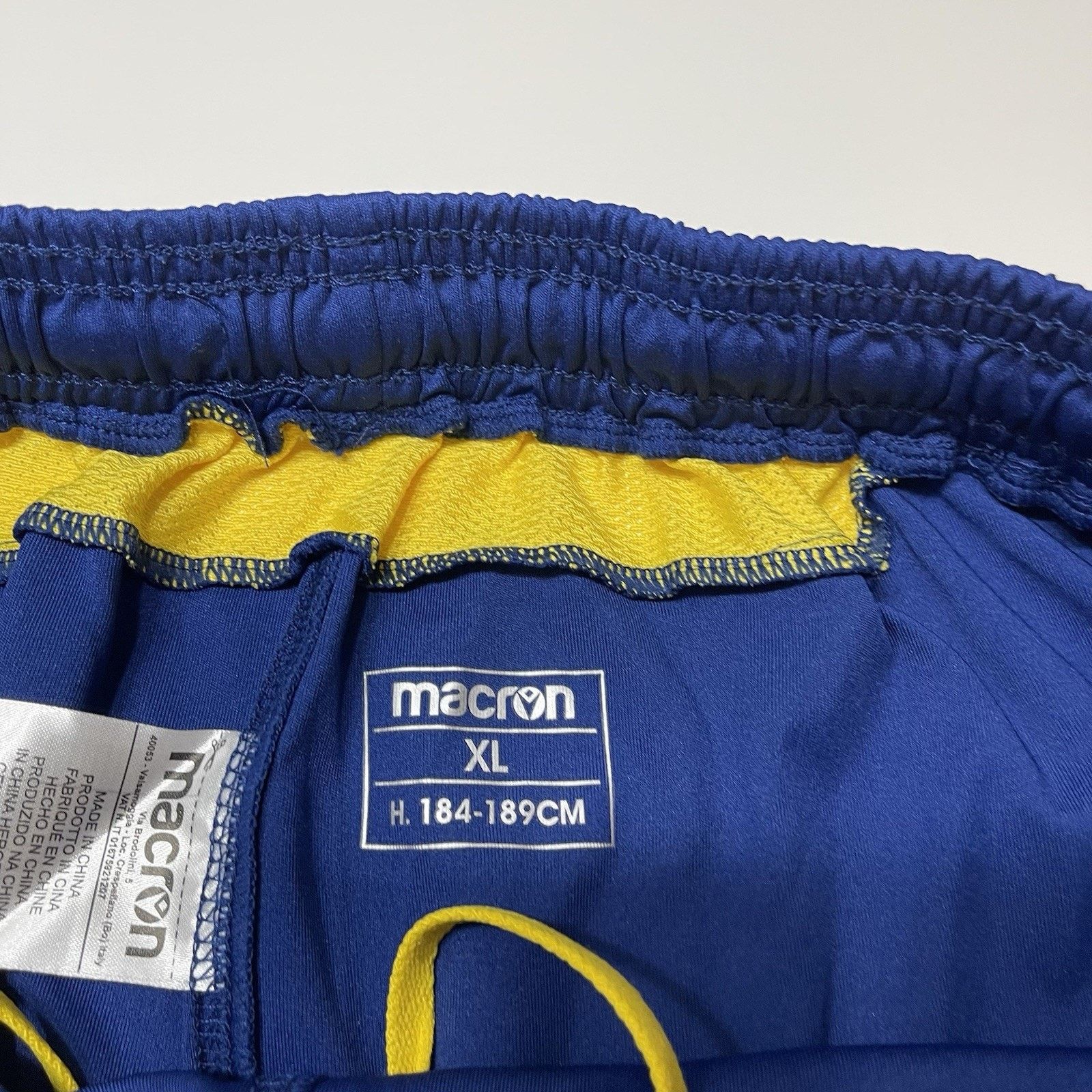 Macron Macron Hellas Verona Blue Football Shorts S047 Size US 32 / EU 48 - 8 Thumbnail
