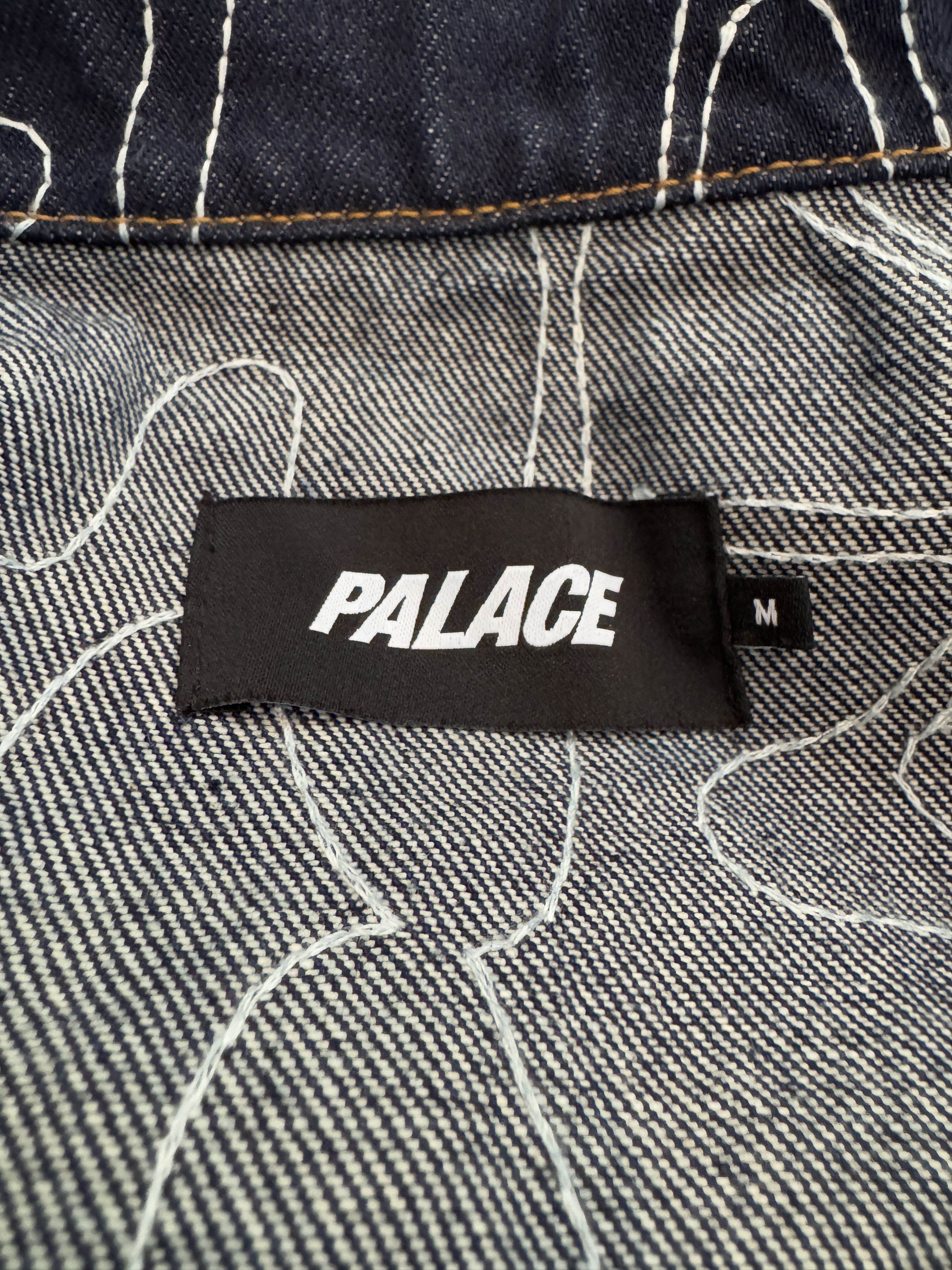 Palace Palace Splat Denim Jacket Embroidered Indigo Size US M / EU 48-50 / 2 - 2 Thumbnail
