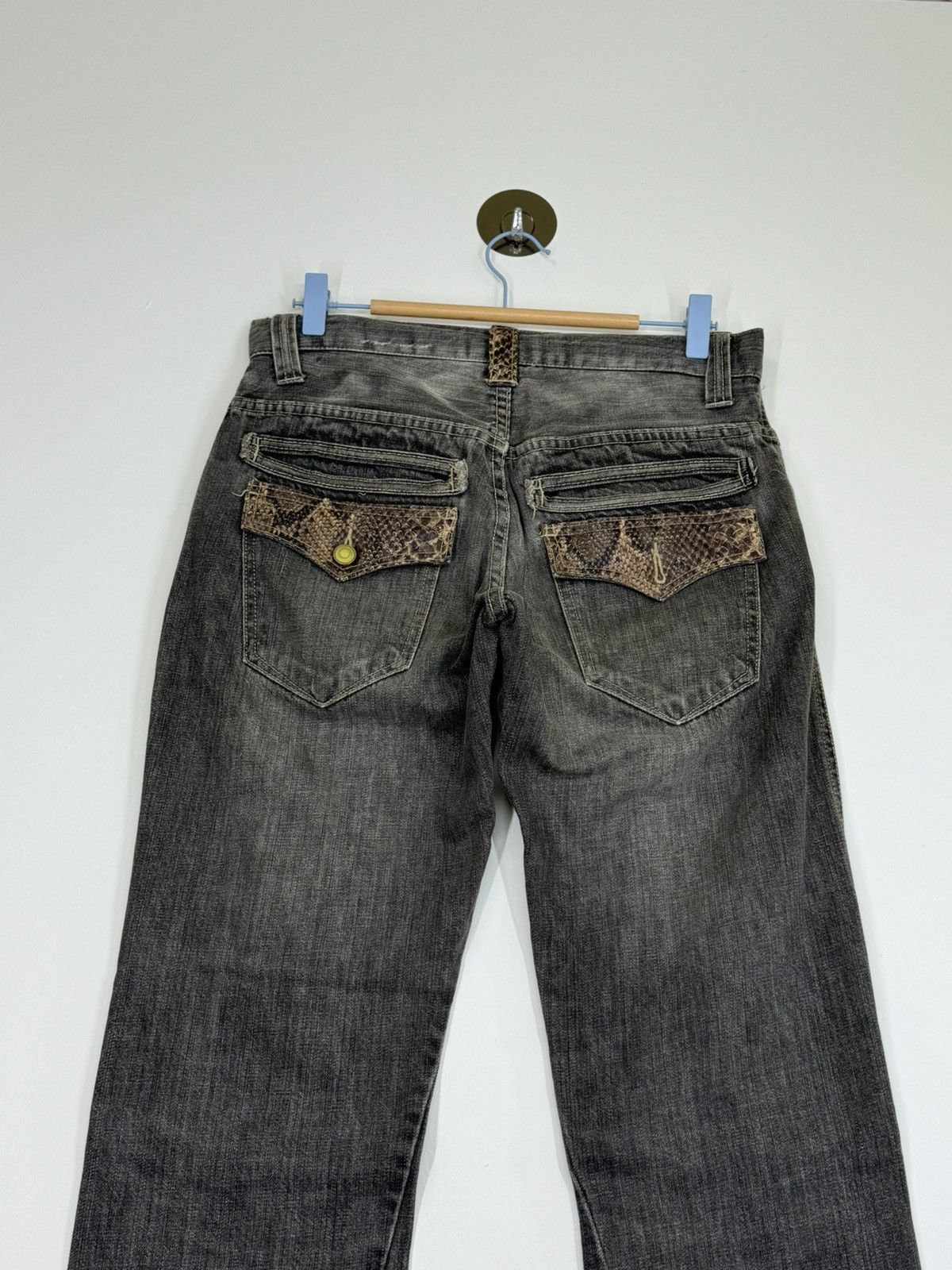 Hysteric Glamour × If Six Was Nine × Vintage TWISTED CUT TAKAIQ.COM SNAKE SKIN DENIM Size US 30 / EU 46 - 7 Thumbnail