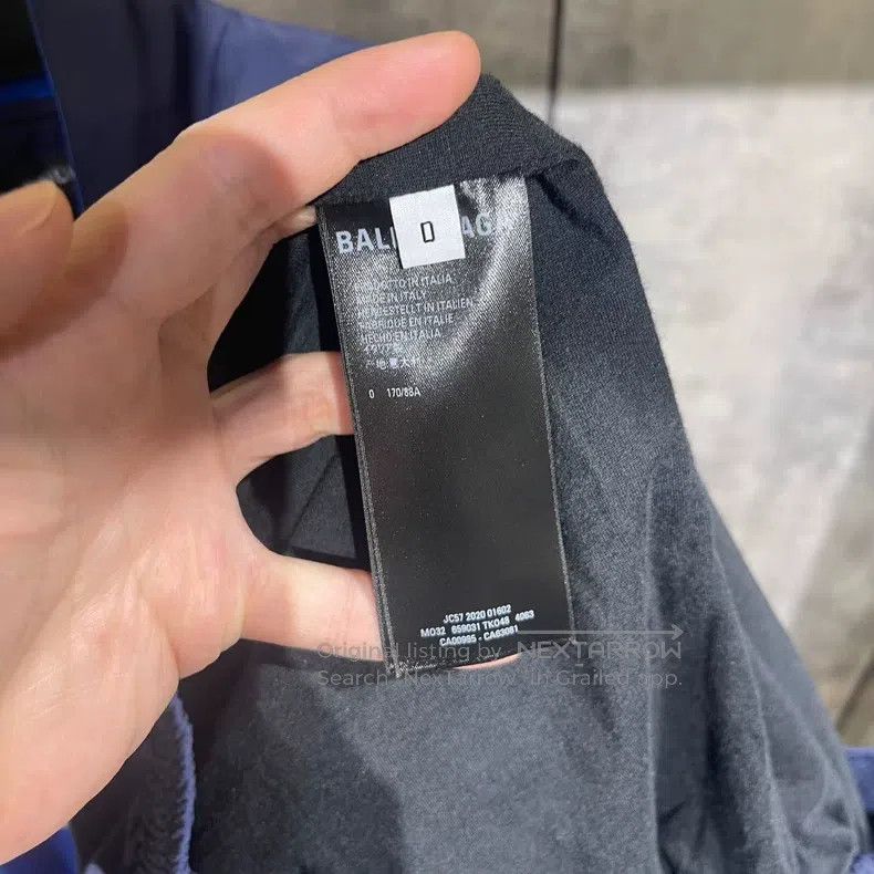 Balenciaga Balenciaga Embroidered Windbreaker Blue Jacket Zipper Spor Size US XS / EU 42 / 0 - 7 Thumbnail