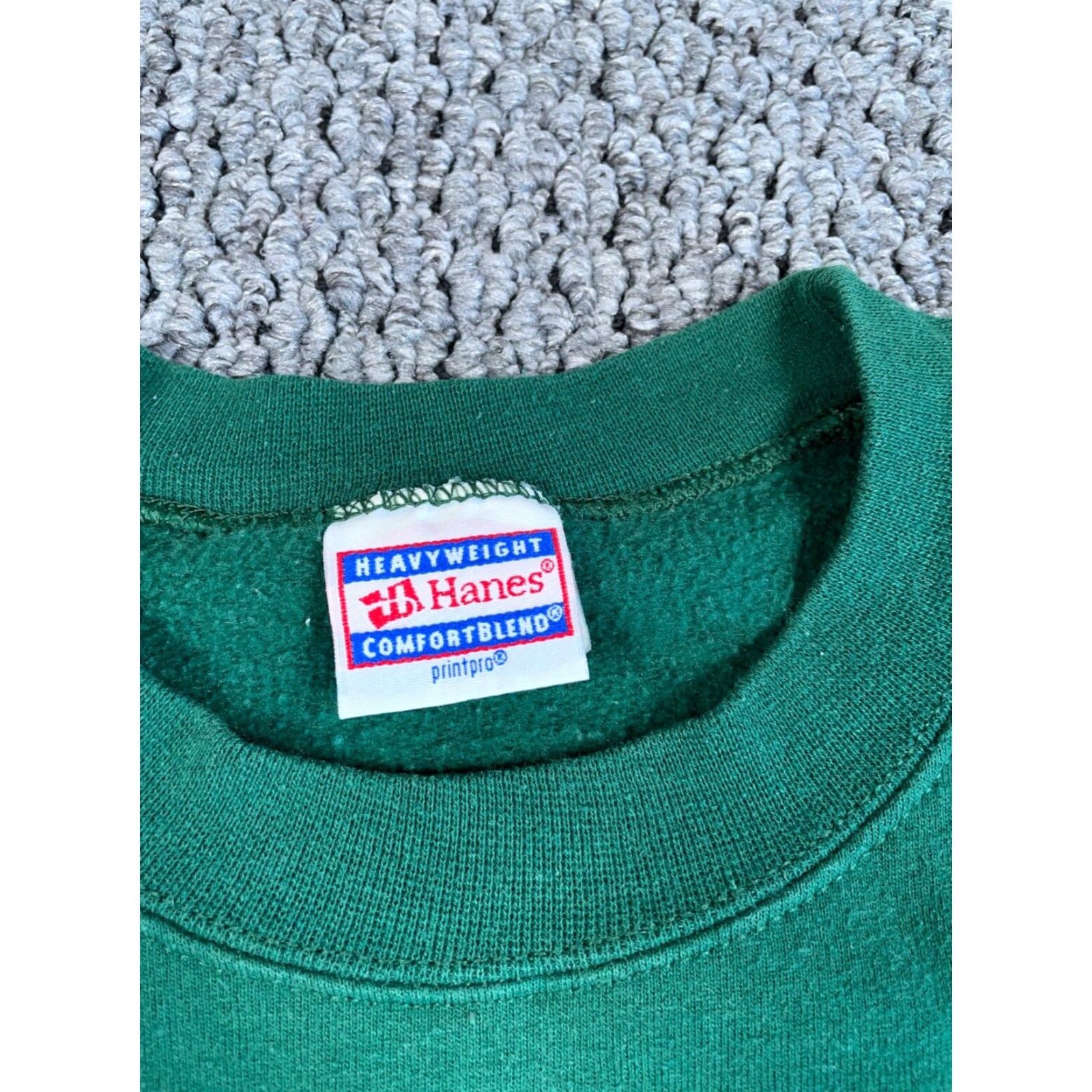 Hanes VINTAGE Hanes Sweatshirt Deer Hunting Graphic Crew Neck Green XL Heavyweight Men’s Pullover 90s Outdoors Size US XL / EU 56 / 4 - 3 Thumbnail