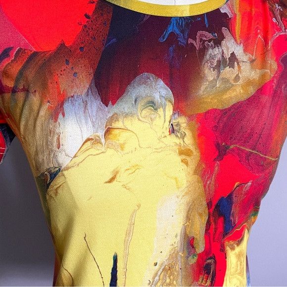 Jim Thompson × Vintage Jim Thompson Colourful Swirl Pima Cotton Tshirt - Small Size S / US 4 / IT 40 - 3 Thumbnail