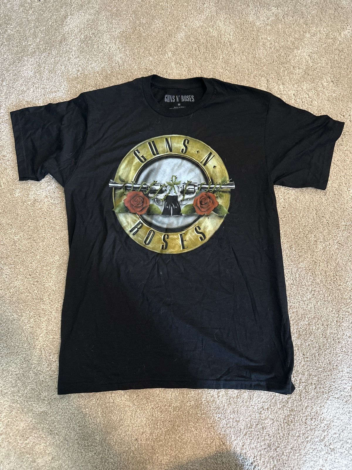 Band Tees Guns N’ Roses Logo Black Band Tee Vintage Size US M / EU 48-50 / 2 - 1 Thumbnail