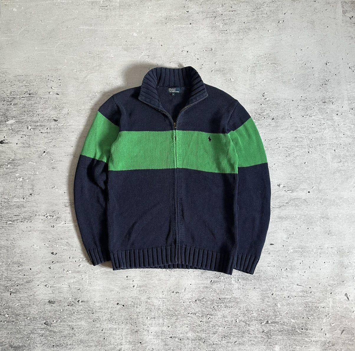 Polo Ralph Lauren Polo Ralph Lauren Knitwear Cardigan Zip Up Sweatshirt Size US XL / EU 56 / 4 - 1 Thumbnail