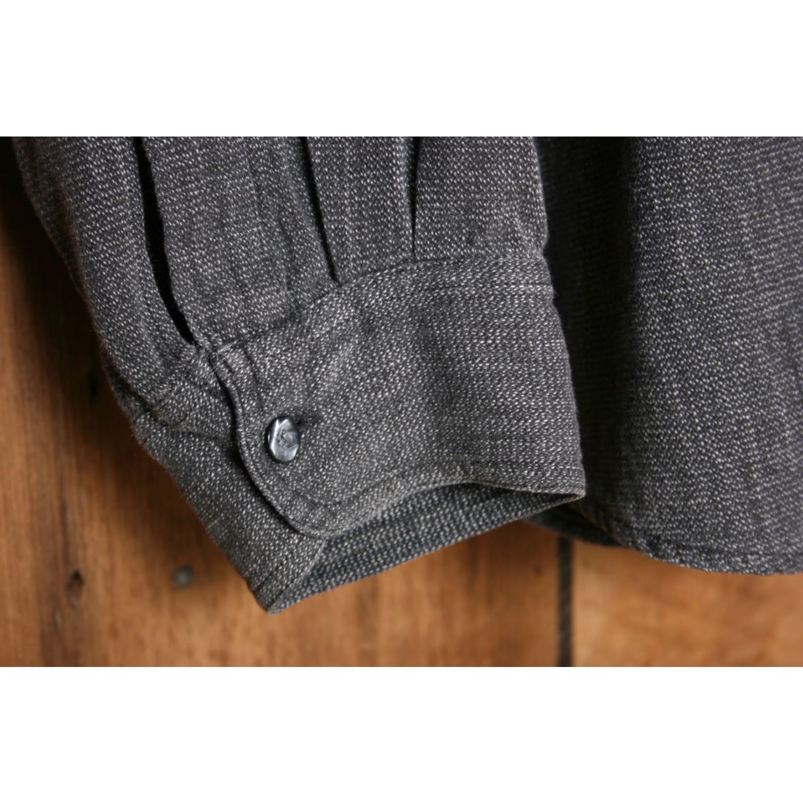 Members Only VINTAGE Members Only Shirt XL Black Cotton L/S Band Collar Men Size US XL / EU 56 / 4 - 4 Thumbnail