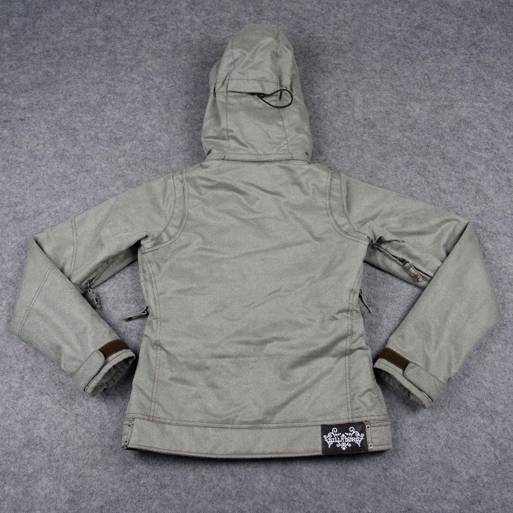 Billabong Billabong Pilot Jacket Womens XS Gray Herringbone Ski Jacket Waterproof Insulated Mid-Length Hooded Breatha Ble Size XS / US 0-2 / IT 36-38 - 7 Thumbnail