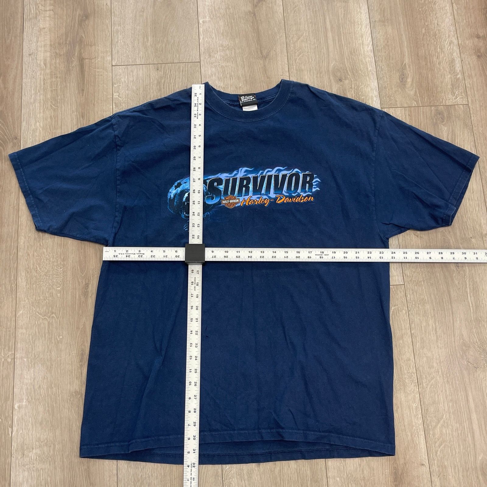Harley Davidson 2002 Harley Davidson Survivor Bear Illinois Tee T Shirt 2XL Size US XXL / EU 58 / 5 - 2 Thumbnail
