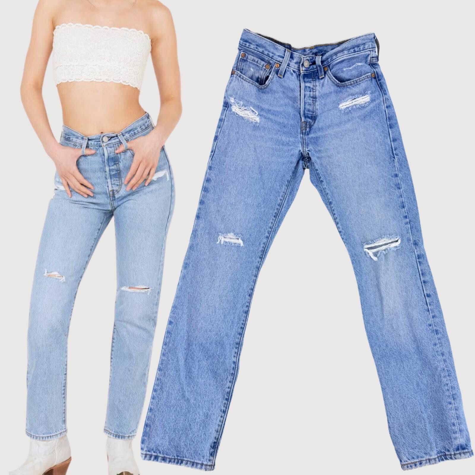 Levi's Levi’s Women’s 501 High Rise Straight Jeans 26 Size 26" / US 2 / IT 38 - 1 Thumbnail