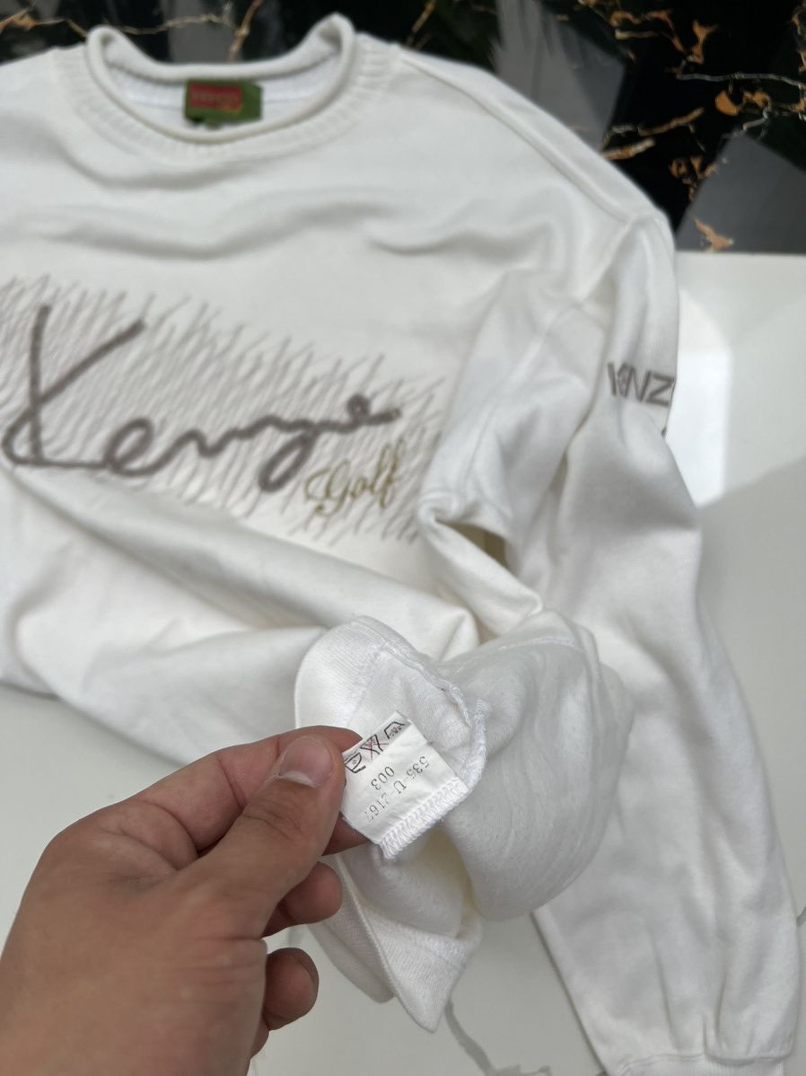 Kenzo × Vintage 90's KENZO GOLF SWEATER BIG LOGO RETRO Y2K Size US L / EU 52-54 / 3 - 5 Thumbnail
