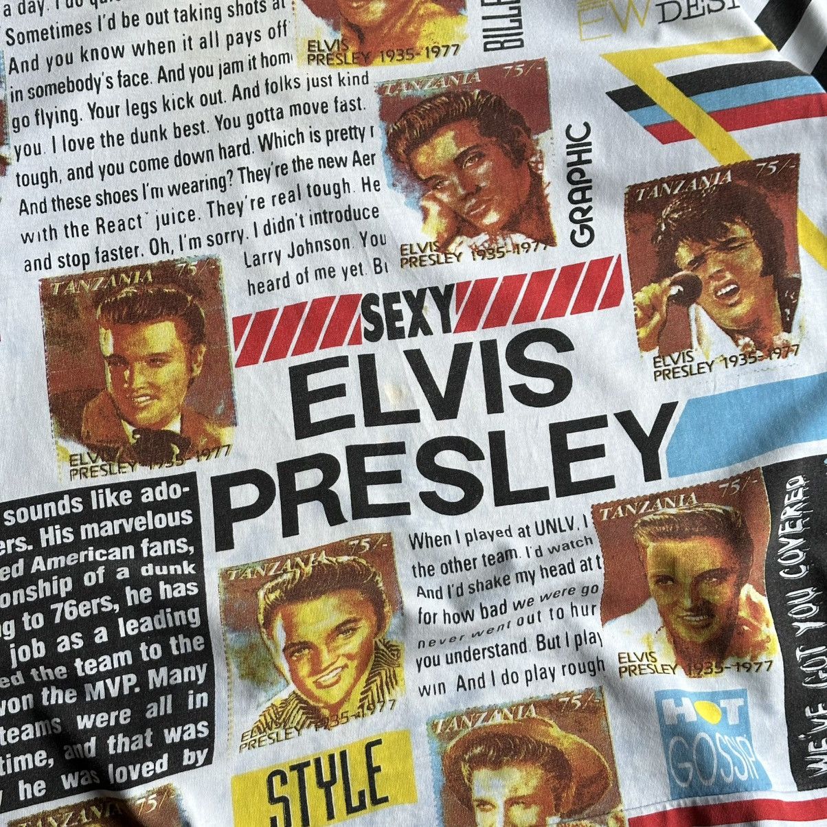 Band Tees Vintage 90s Edos Elvis Presley Graphic Single Stitch Tee Size US M / EU 48-50 / 2 - 3 Thumbnail