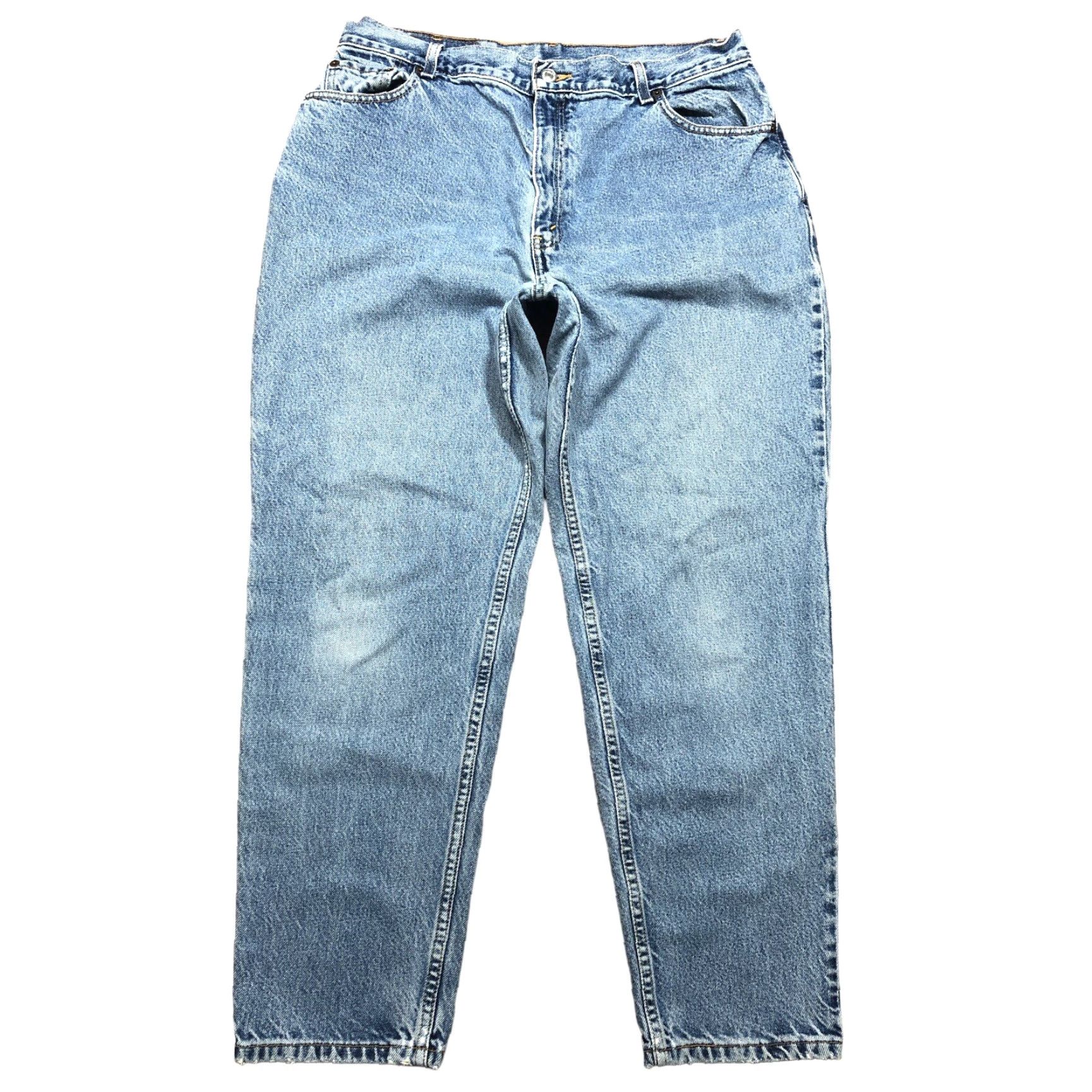 Levi's VINTAGE Levi's 550 Jeans Tapered High Rise 16 X 28.5 Inseam Blue Women's Regular 12 in Rise 5-Pocket Denim Cotton Zipper Closure 80s 90s Grunge Size 24" / US 00 / IT 34 - 2 Thumbnail