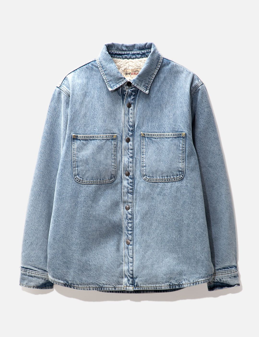 Stussy STUSSY Sherpa Lined Denim Shirt Size US S / EU 44-46 / 1 - 3 Thumbnail