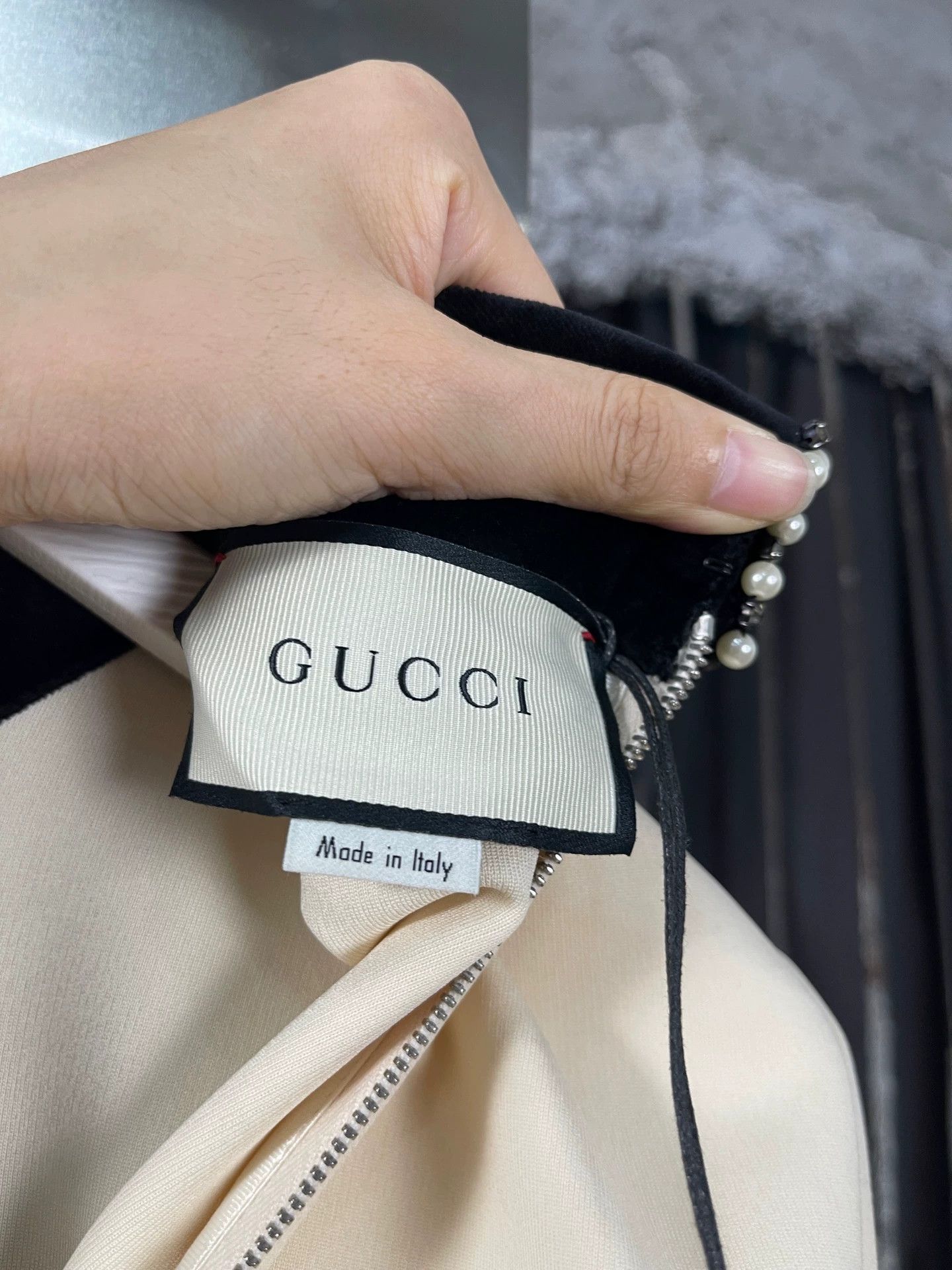 Gucci Gucci Women's Pearl Embellished Dress Size M (New) Size M / US 6-8 / IT 42-44 - 6 Thumbnail
