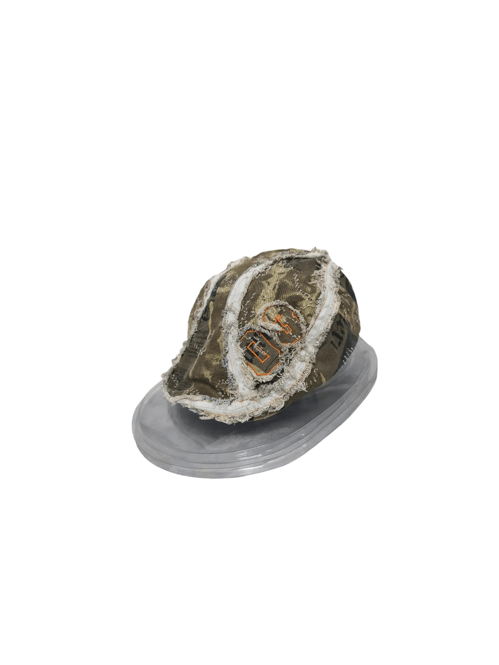 Japanese Brand CAMOUFLAGE DISTRESSED DESIGN BARETTA CAP YOUTH SIZE Size ONE SIZE - 1 Thumbnail