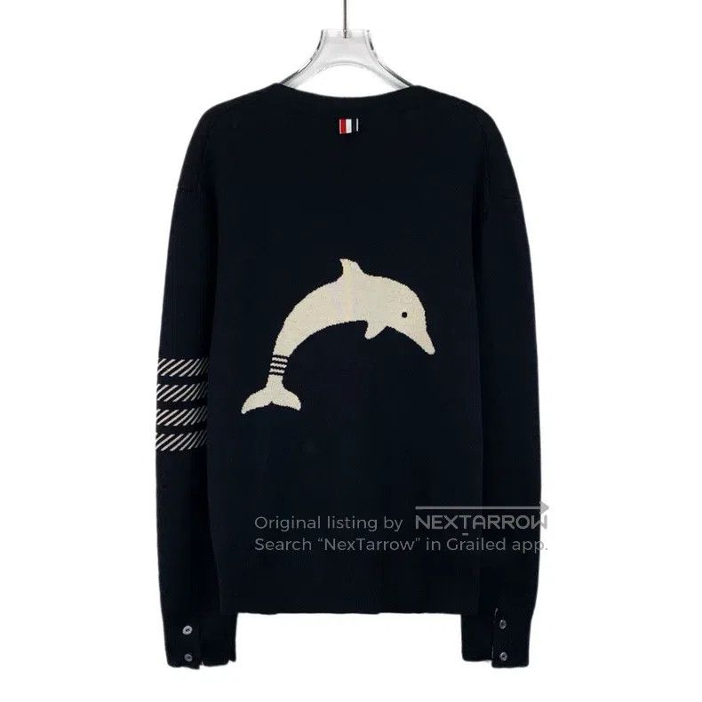 Thom Browne Thom Browne Black cardigan Size US XXL / EU 58 / 5 - 2 Thumbnail