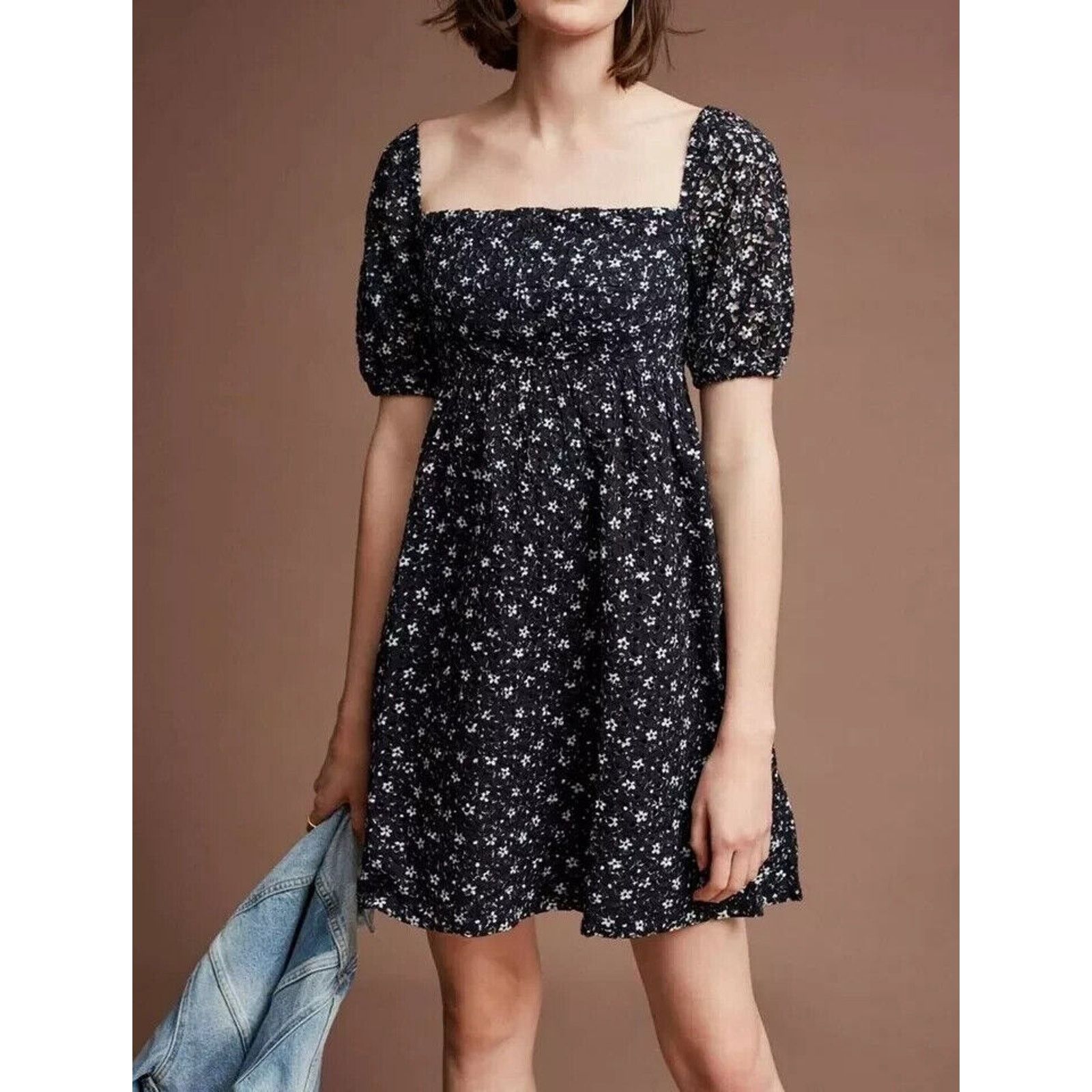 Anthropologie Anthropologie Maeve Lillianne Navy Blue Mini Dress US 6 Size M / US 6-8 / IT 42-44 - 1 Thumbnail