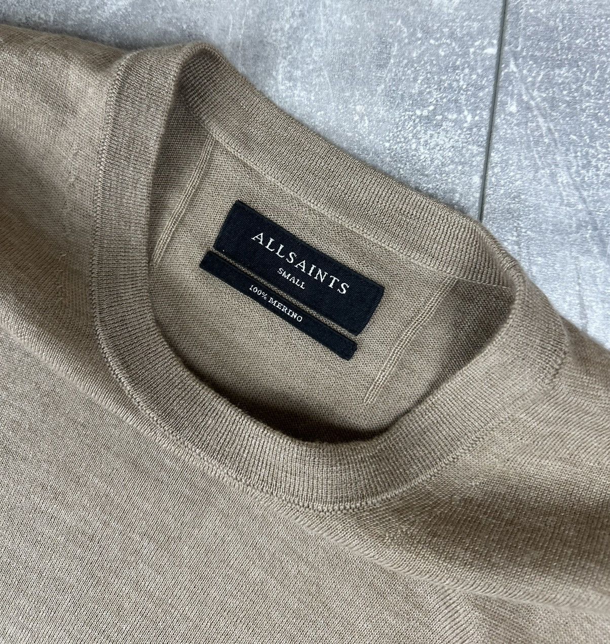 Allsaints Allsaints Merino Wool Small Logo Crew Neck Sweater Size US S / EU 44-46 / 1 - 8 Thumbnail