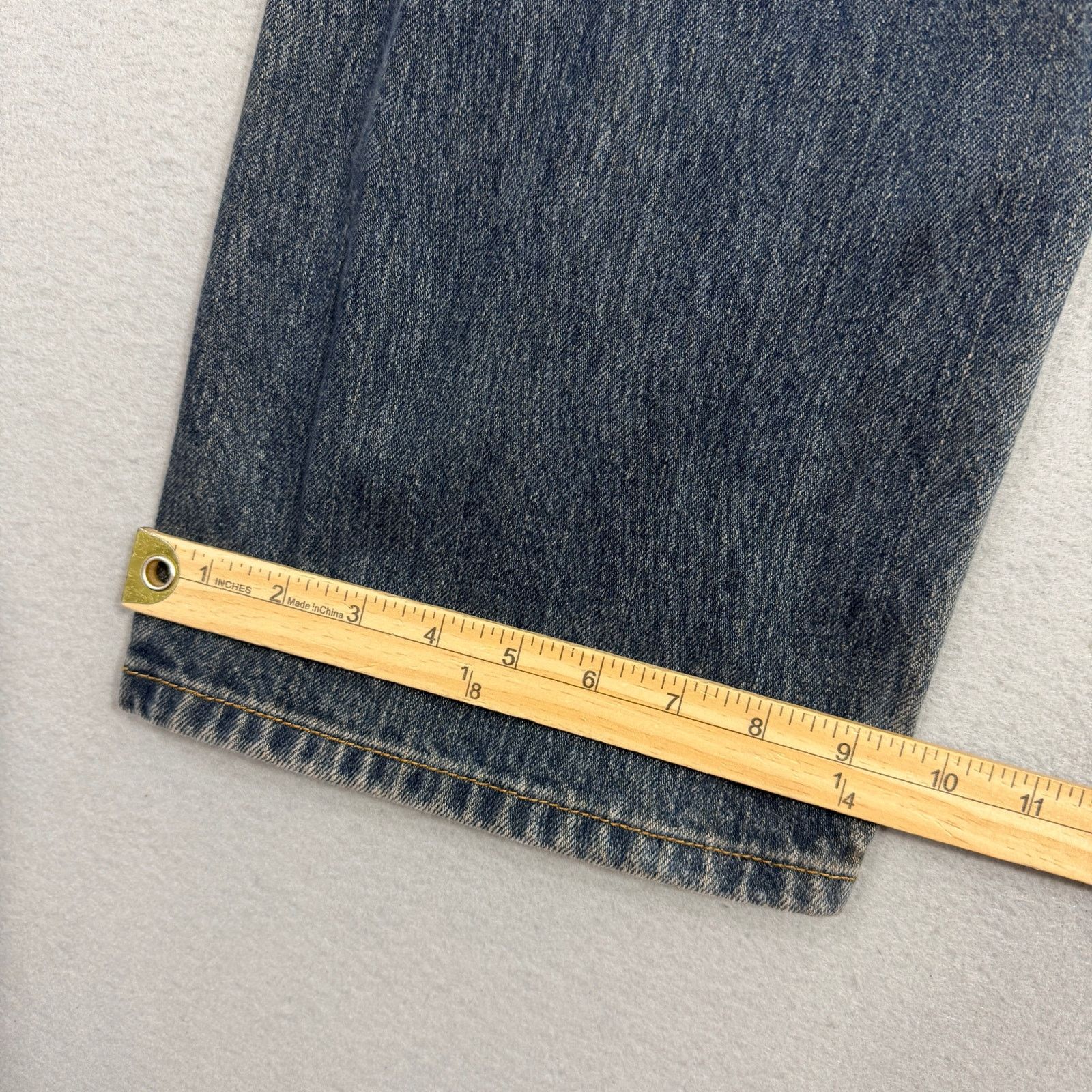 Levi's Vintage Levis Straight Fit Jeans Men's 38x32 Blue Sand Wash Size US 38 / EU 54 - 11 Thumbnail