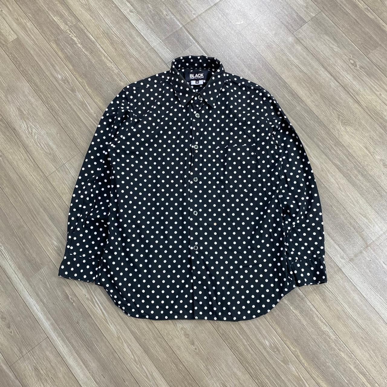 Black Comme des Garcons Polkadot Shirt