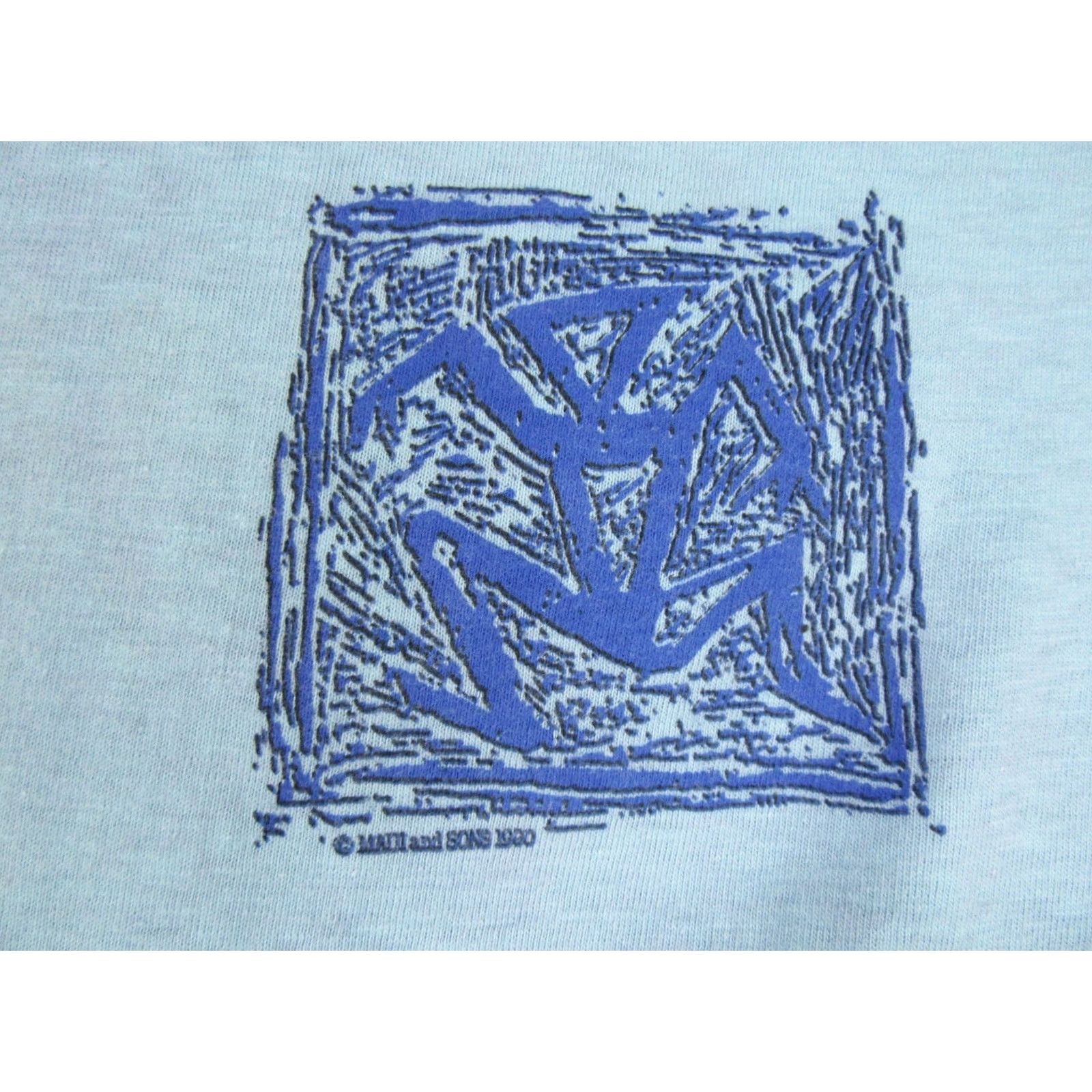 Vintage VINTAGE MAUI & SONS Shirt XS 80s 90s A DECADE OF SOUL surf beach single stitch Men Size US XS / EU 42 / 0 - 4 Thumbnail