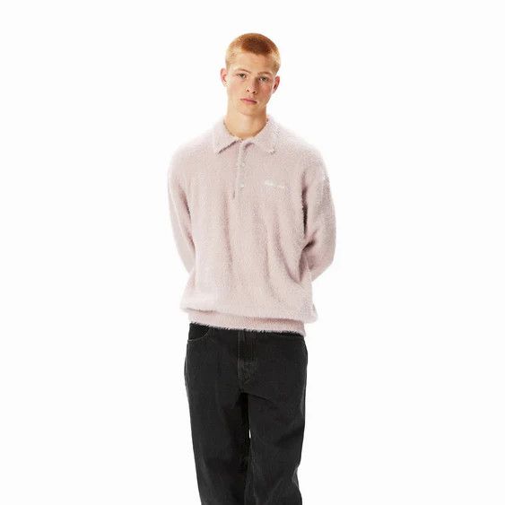 thisisneverthat o1mle0925 SCT-Logo Shaggy Knitwear Sweater in Pink Size US XL / EU 56 / 4 - 4 Thumbnail