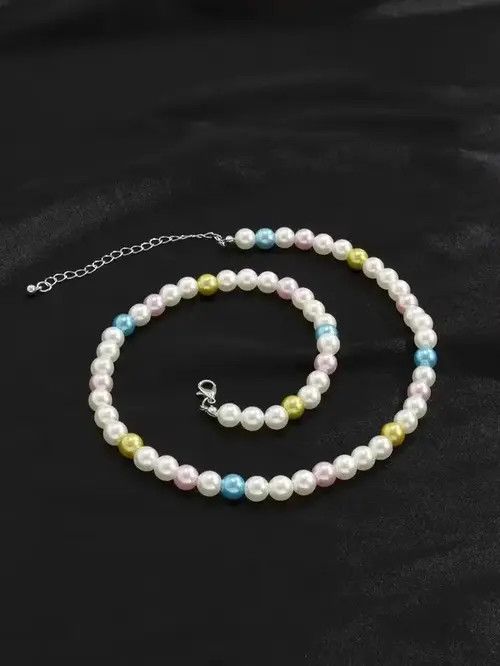 VIBE Retro Punk Necklace Pearl Choker Size ONE SIZE - 2 Thumbnail