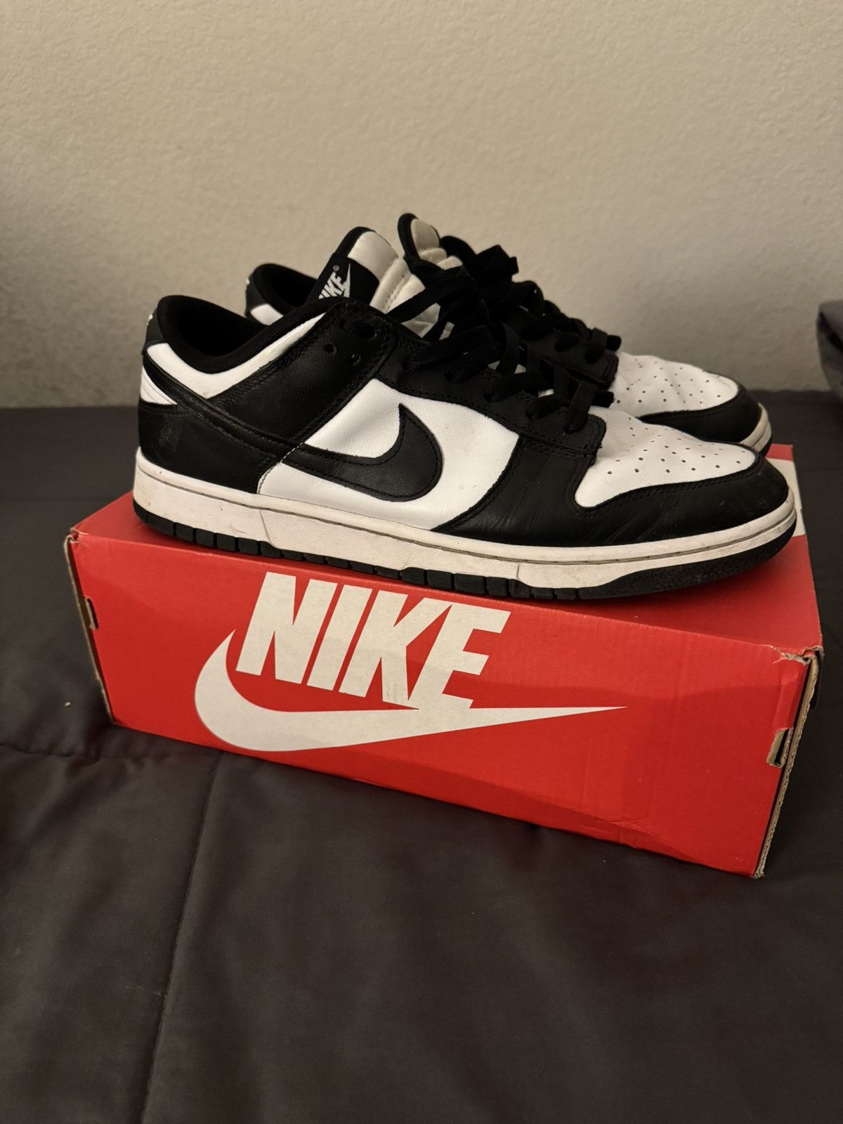 Nike Nike Dunk Low ‘Panda’ Size US 12 / EU 45 - 1 Thumbnail