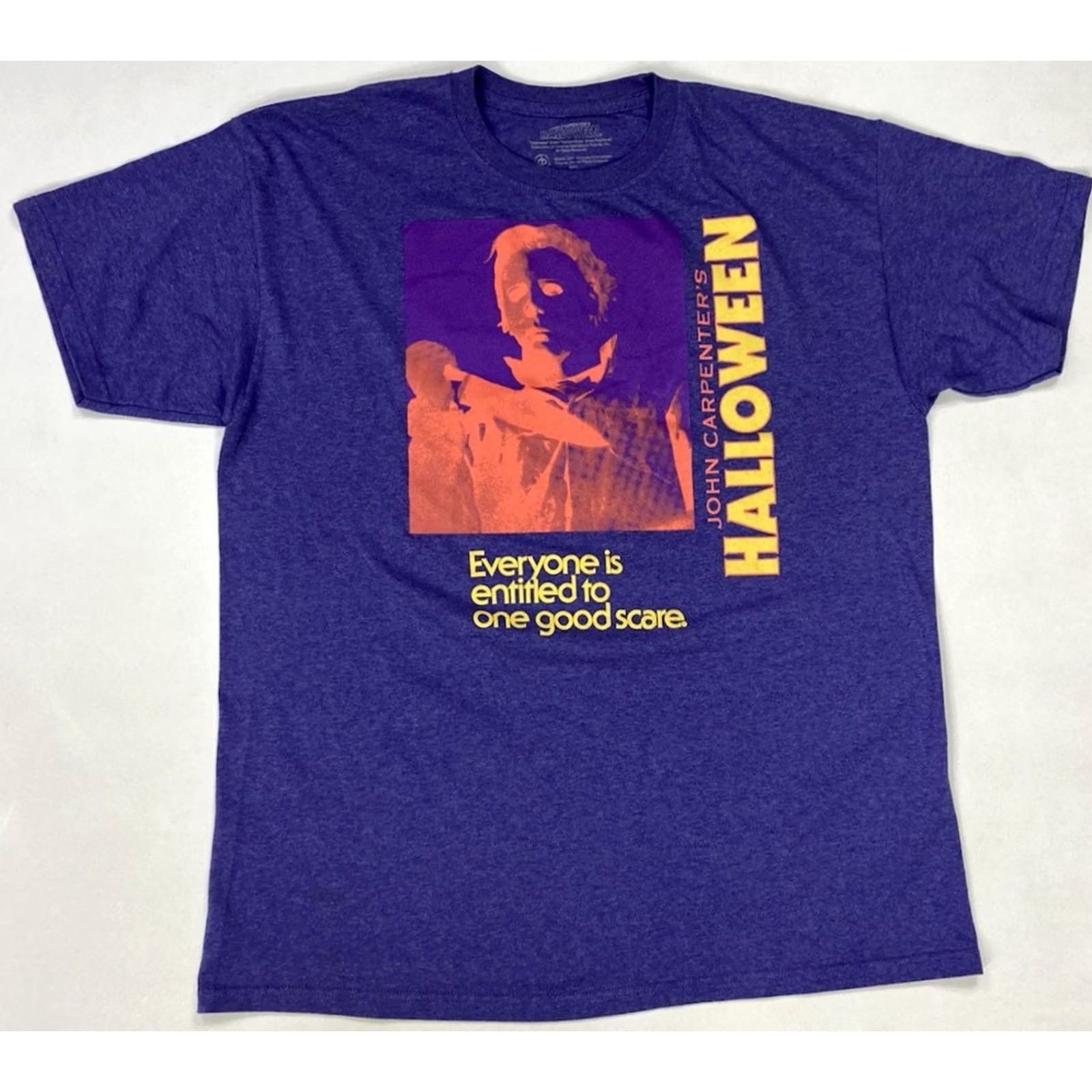 Vintage VINTAGE Halloween Graphic T-shirt Men Large Purple Short Sleeve Movie Size US L / EU 52-54 / 3 - 2 Thumbnail