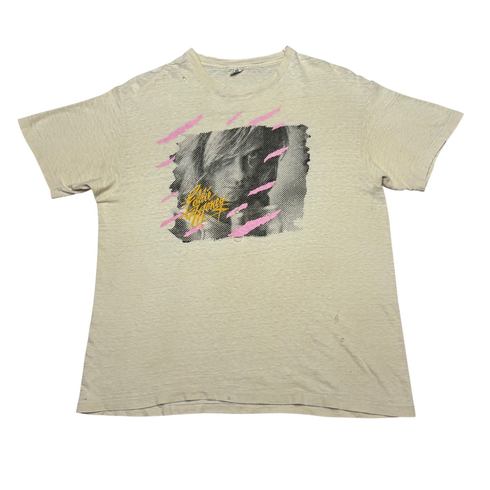 Hanes × Vintage Vintage 1980 Eddie Money Touring For Keeps Shirt Men's Large Size US L / EU 52-54 / 3 - 1 Thumbnail