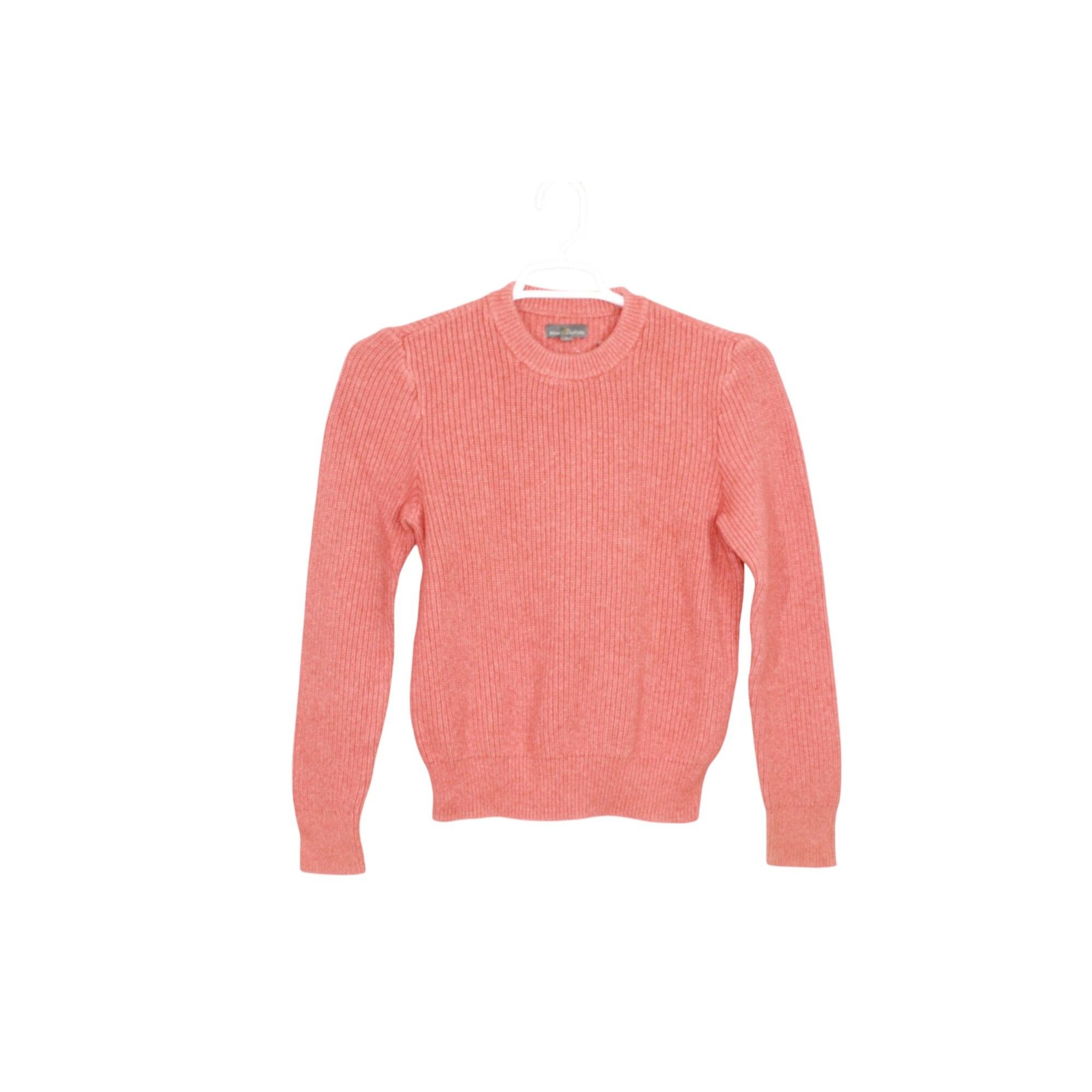 L.L. Bean LL Bean Ribbed Stretch Crewneck Pullover Sweater Orange Size US S / EU 44-46 / 1 - 1 Thumbnail