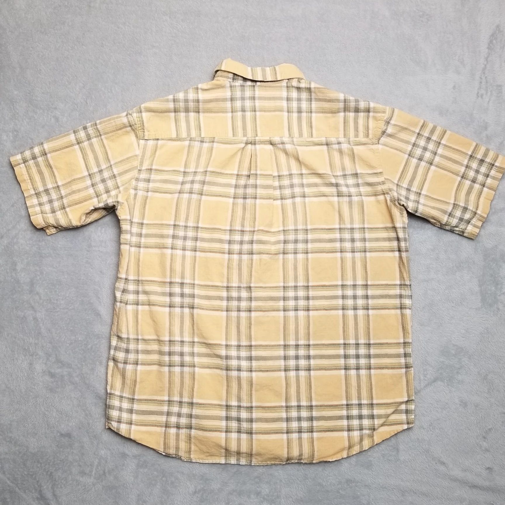 Vintage VINTAGE RedHead Shirt Mens L Beige Plaid 100% Cotton Short Sleeve Casual Outdoor Size US L / EU 52-54 / 3 - 6 Thumbnail