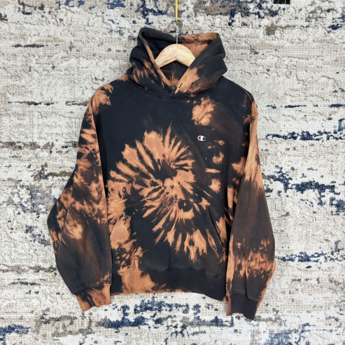 Champion Champion Tie Dye Embroidered Logo Sweatshirt Hoodie Size US L / EU 52-54 / 3 - 1 Thumbnail
