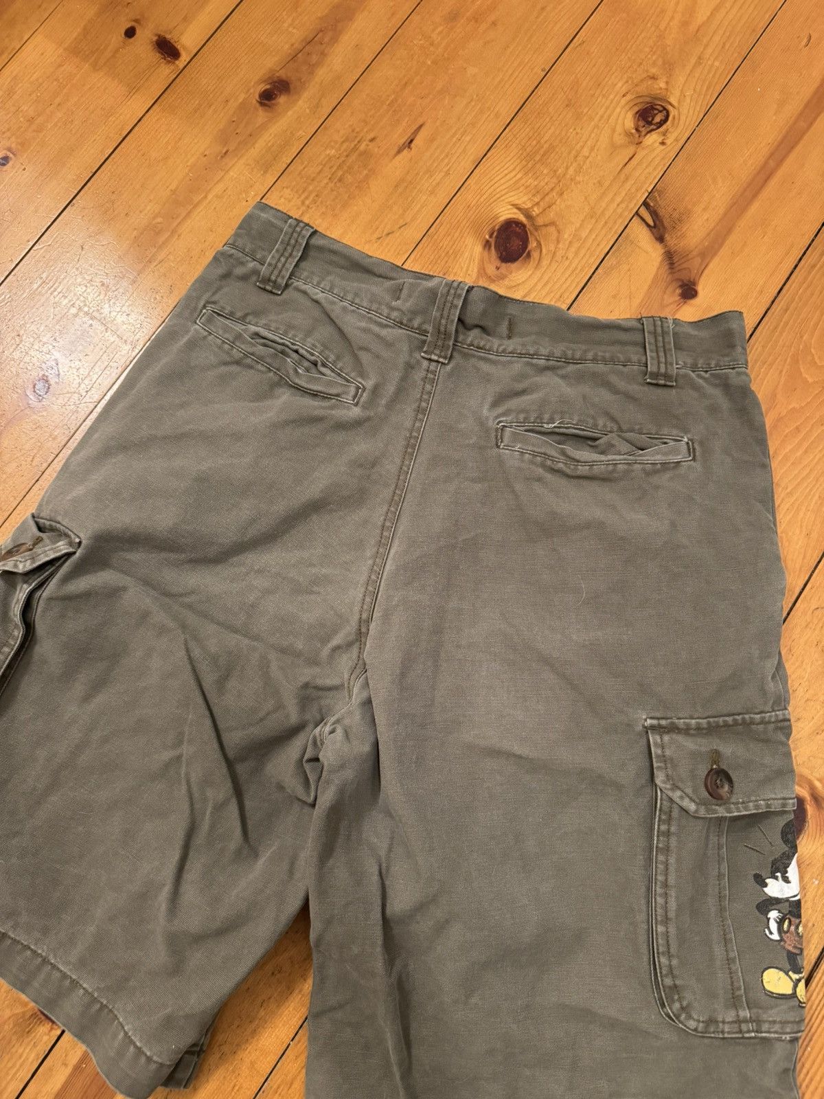Disney Khaki/Brown/Green Disney Mickey Mouse Shorts. Tagged 32 Size US 32 / EU 48 - 5 Thumbnail