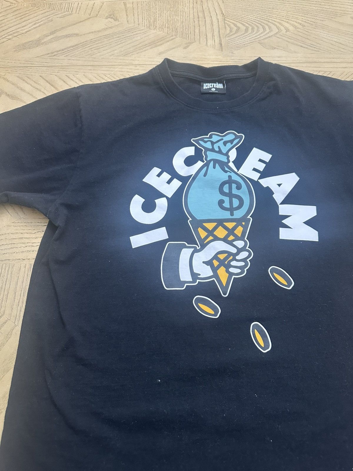 Icecream ICECREAM CASH RULES TEE - BLACK Size large Size US L / EU 52-54 / 3 - 6 Thumbnail