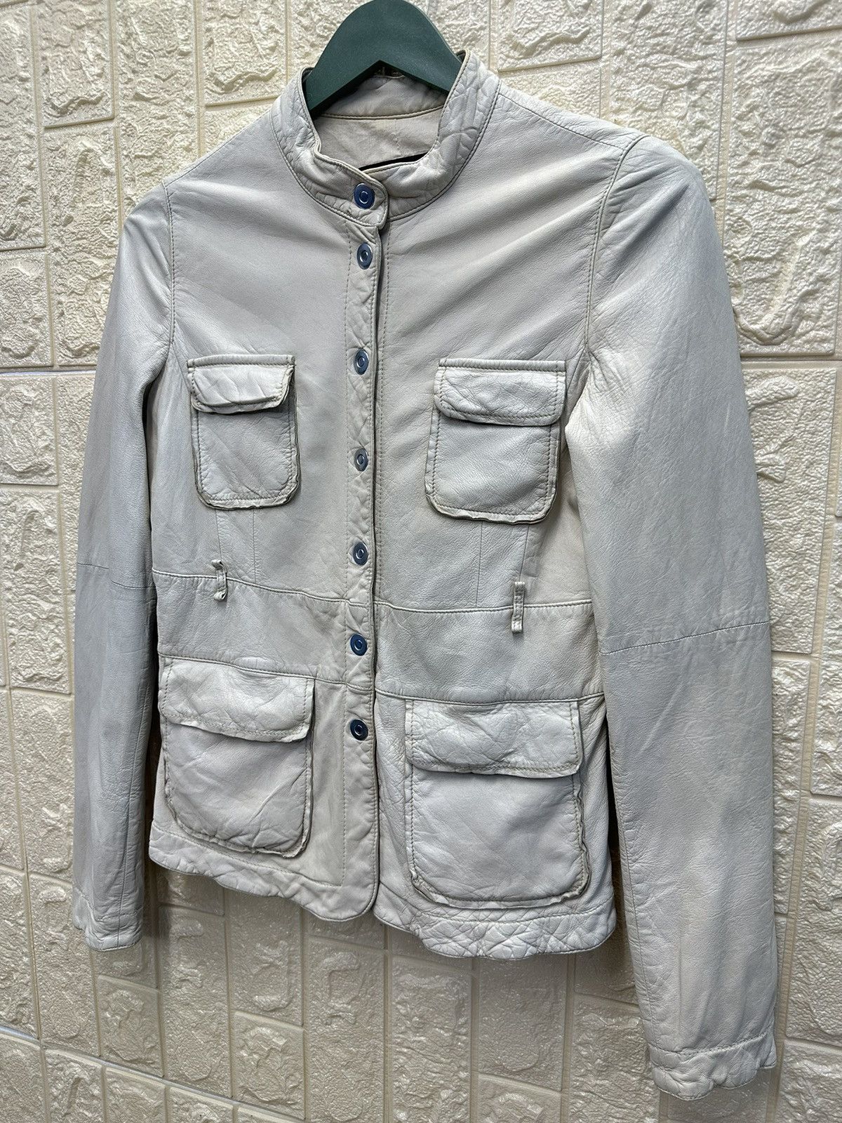 Armani Emporio Armani Leather Bondage Jacket MJ15 Size S / US 4 / IT 40 - 2 Thumbnail