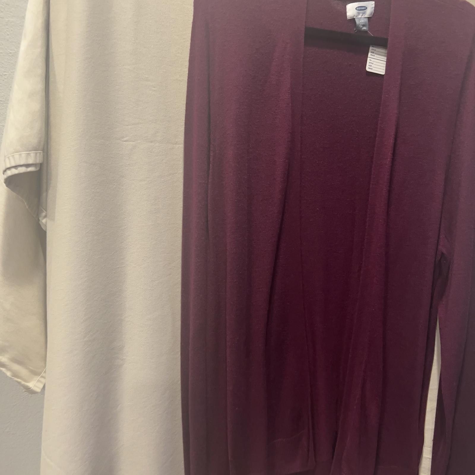 Old Navy Old Navy Women's Burgundy Open-Front Cardigan Sweater Size XXL / US 16-18 / IT 52-54 - 2 Thumbnail