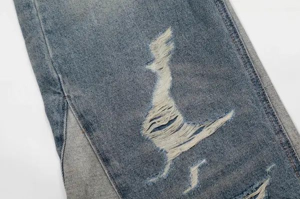 Jean VIBE Denim Streetware Splicing Wide Leg Pants Size US 32 / EU 48 - 7 Thumbnail