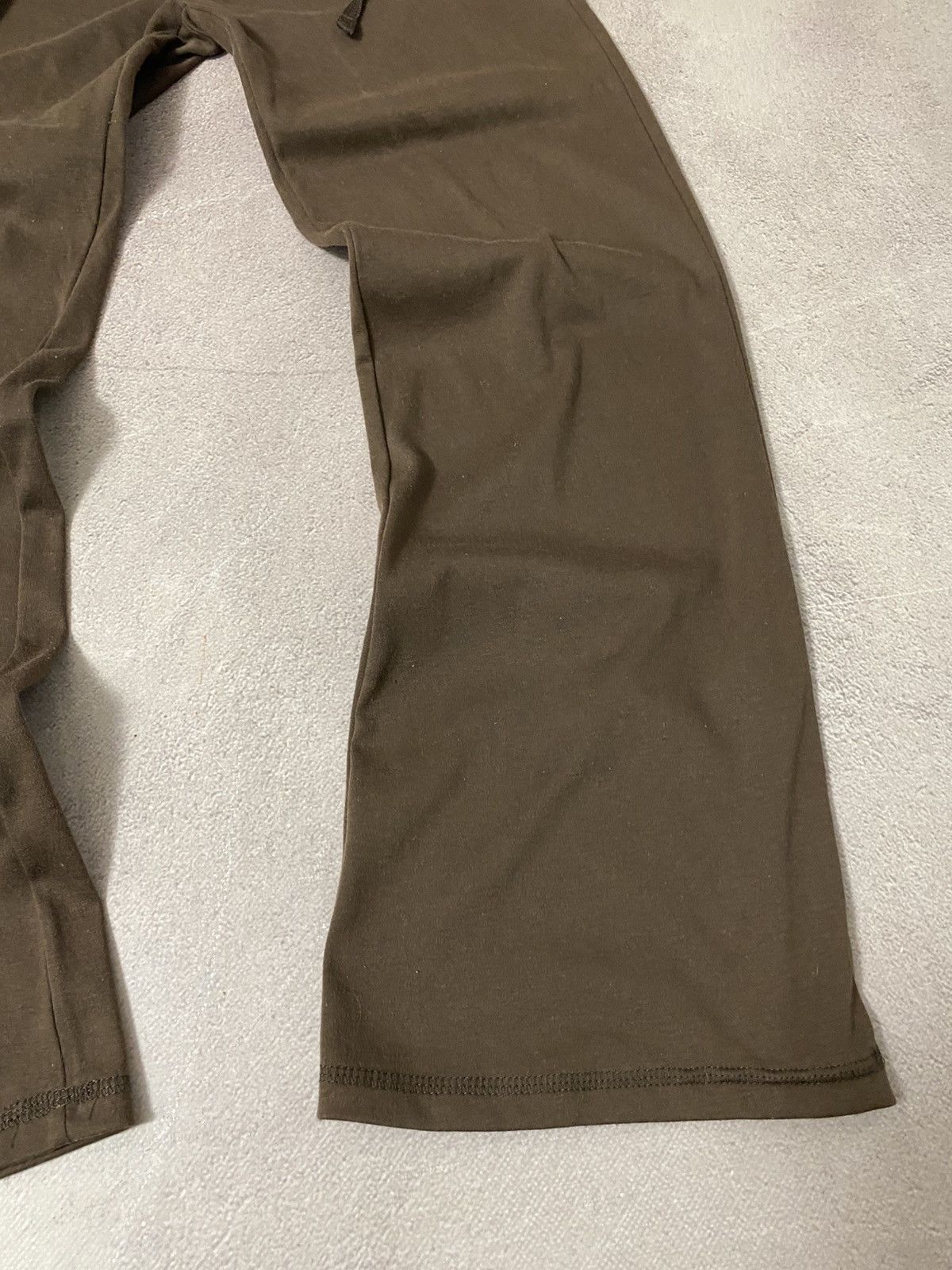 Japanese Brand Basic denim baggy Brown Clash sweatpants y2k Size 29" - 3 Thumbnail