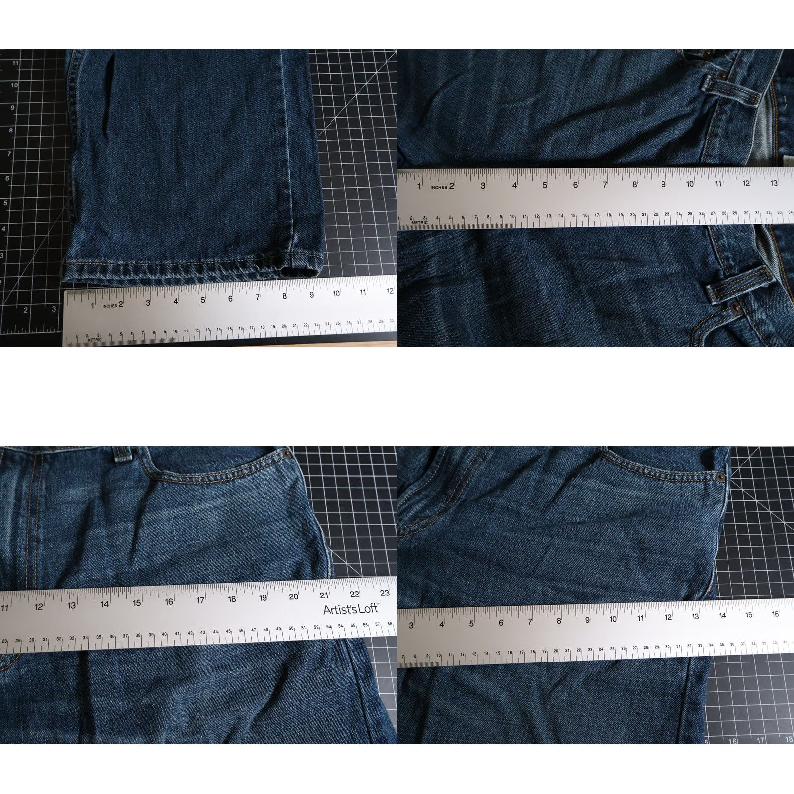 Levi's VINTAGE Levi's 569 Jeans Men 36 x 30 Blue Denim Skater 90s Grunge Retro Shirt? Size US 36 / EU 52 - 8 Thumbnail