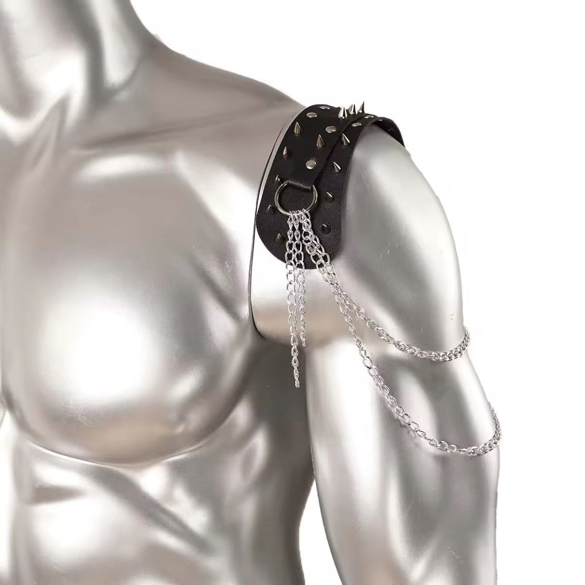 Other Spiked Shoulder Armour Unisex Leather Size ONE SIZE - 2 Thumbnail