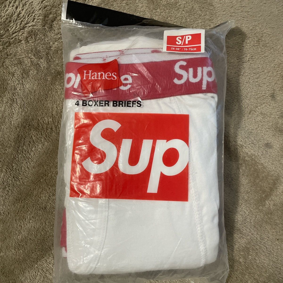 Supreme Supreme®/Hanes® Boxer Briefs (4 Pack) Size 28 - 1 Thumbnail