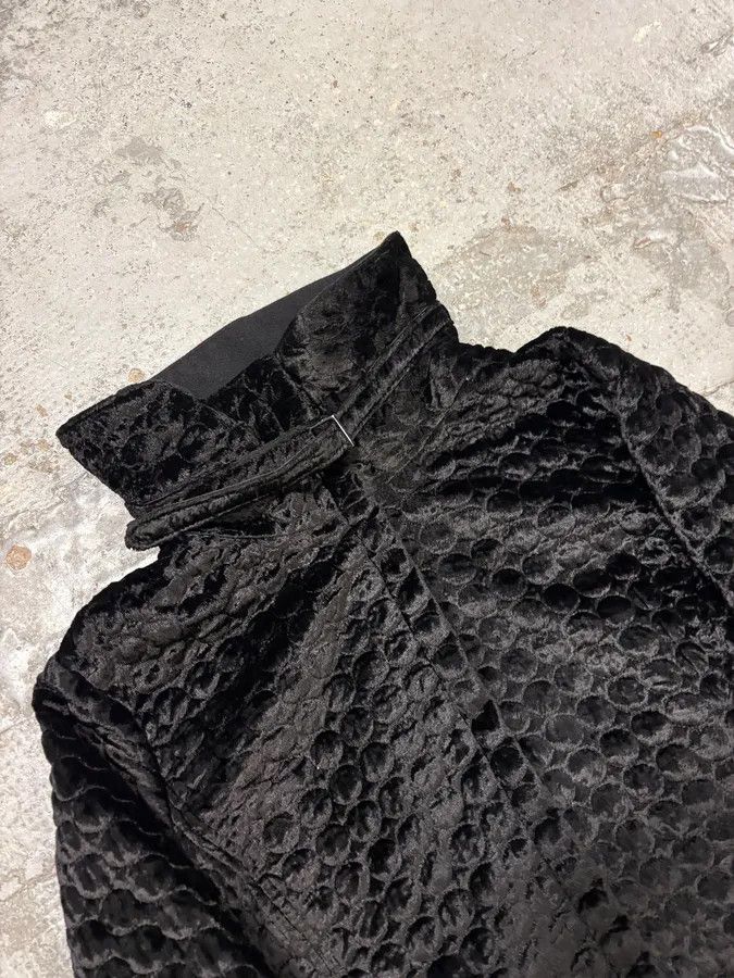 Gianfranco Ferre 2000s Gianfranco Ferré Black Textured Hybrid Black Jacket Size XS / US 0-2 / IT 36-38 - 6 Thumbnail