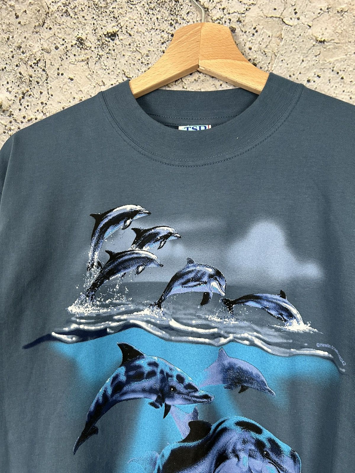 Other Vintage Dolphins Animal Graphic Tee Rare 90s Y2K Hype Size US L / EU 52-54 / 3 - 3 Thumbnail