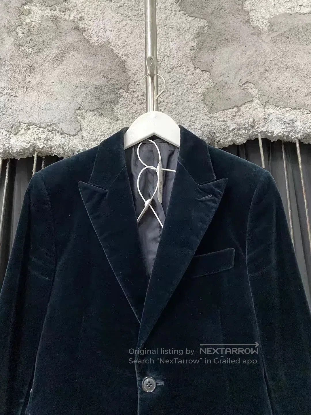 Hermes Hermes Black Velvet Blazer Size 44. Size US L / EU 52-54 / 3 - 3 Thumbnail
